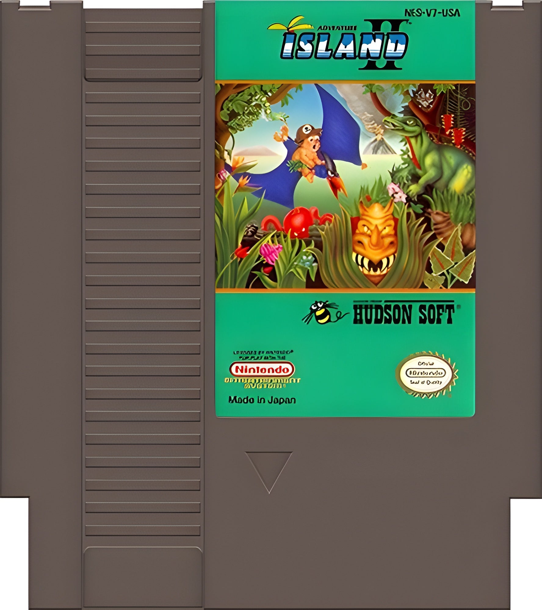Adventure Island II NES - Video Game - Used - CaveGamers - Image 3