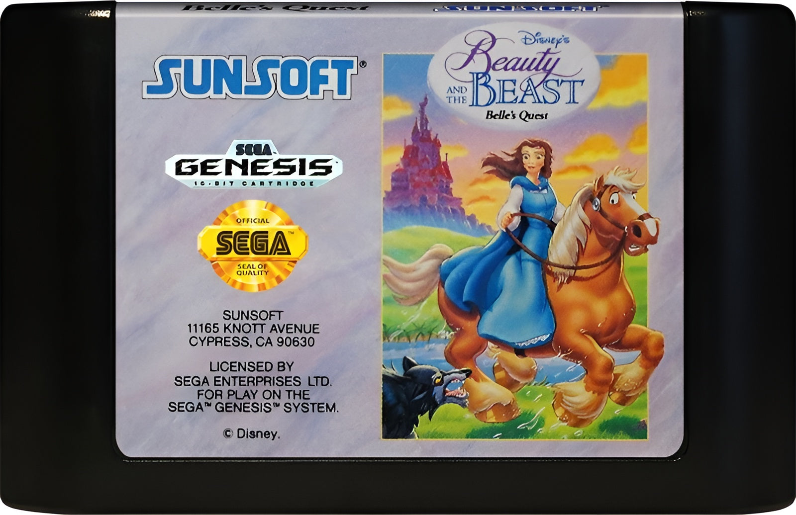 Beauty and the Beast: Belle's Quest Genesis - Video Game - Used - CaveGamers - Image 3