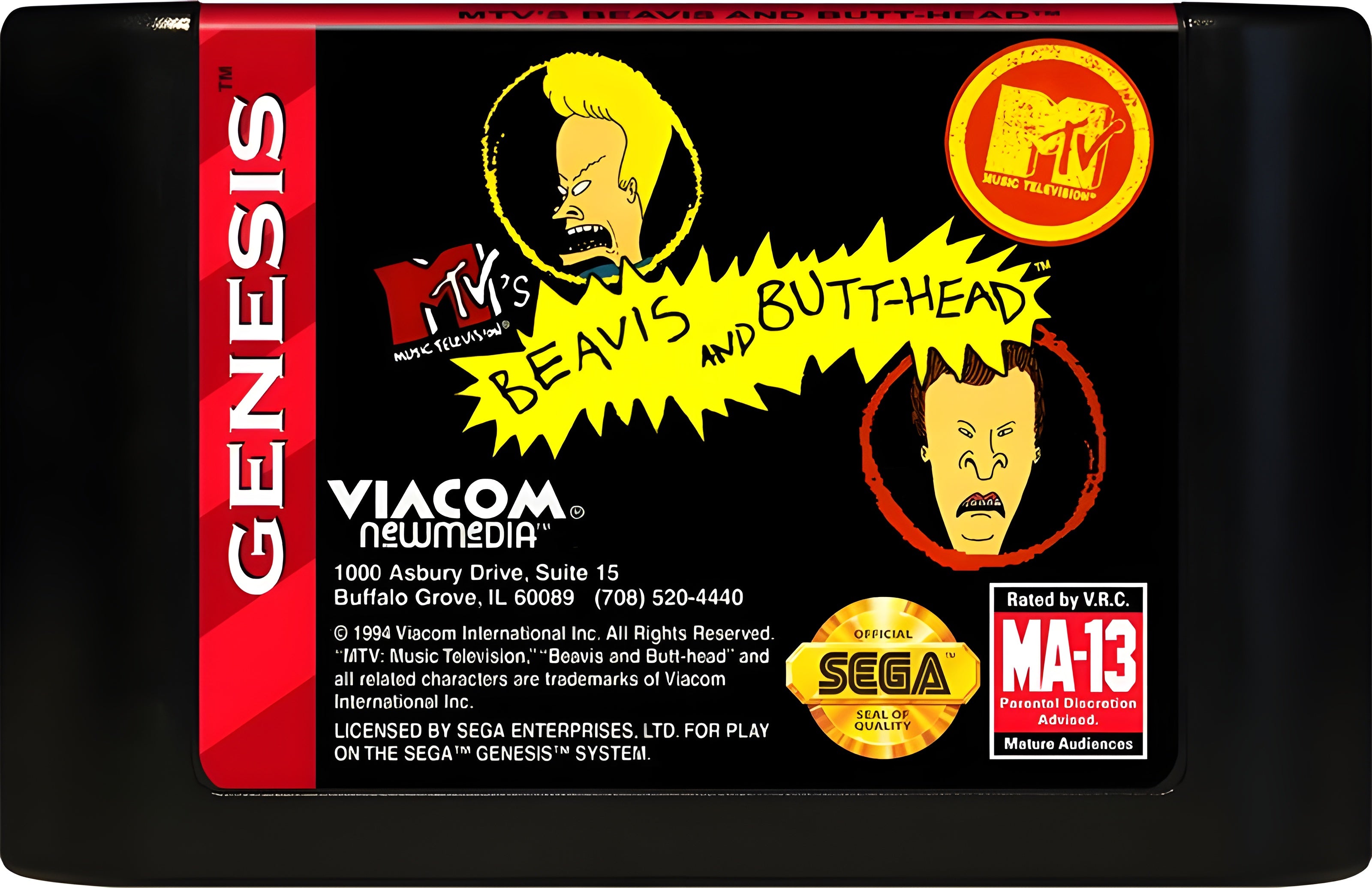Beavis and Butthead Genesis - Video Game - Used - CaveGamers - Image 3