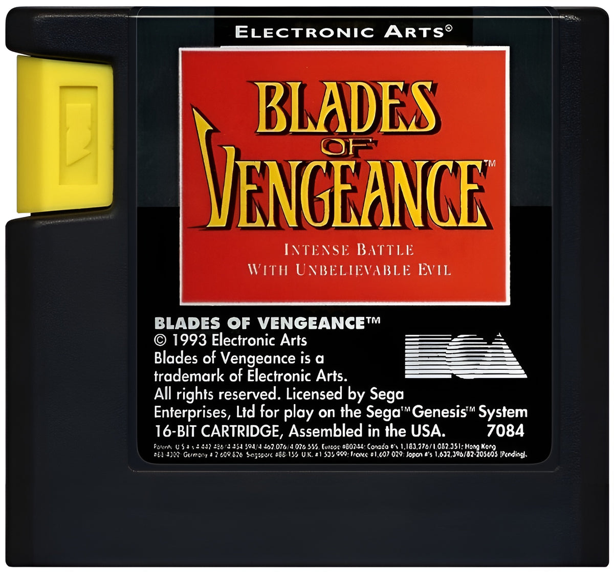 Blades of Vengeance Genesis - Video Game - Used - CaveGamers - Image 3