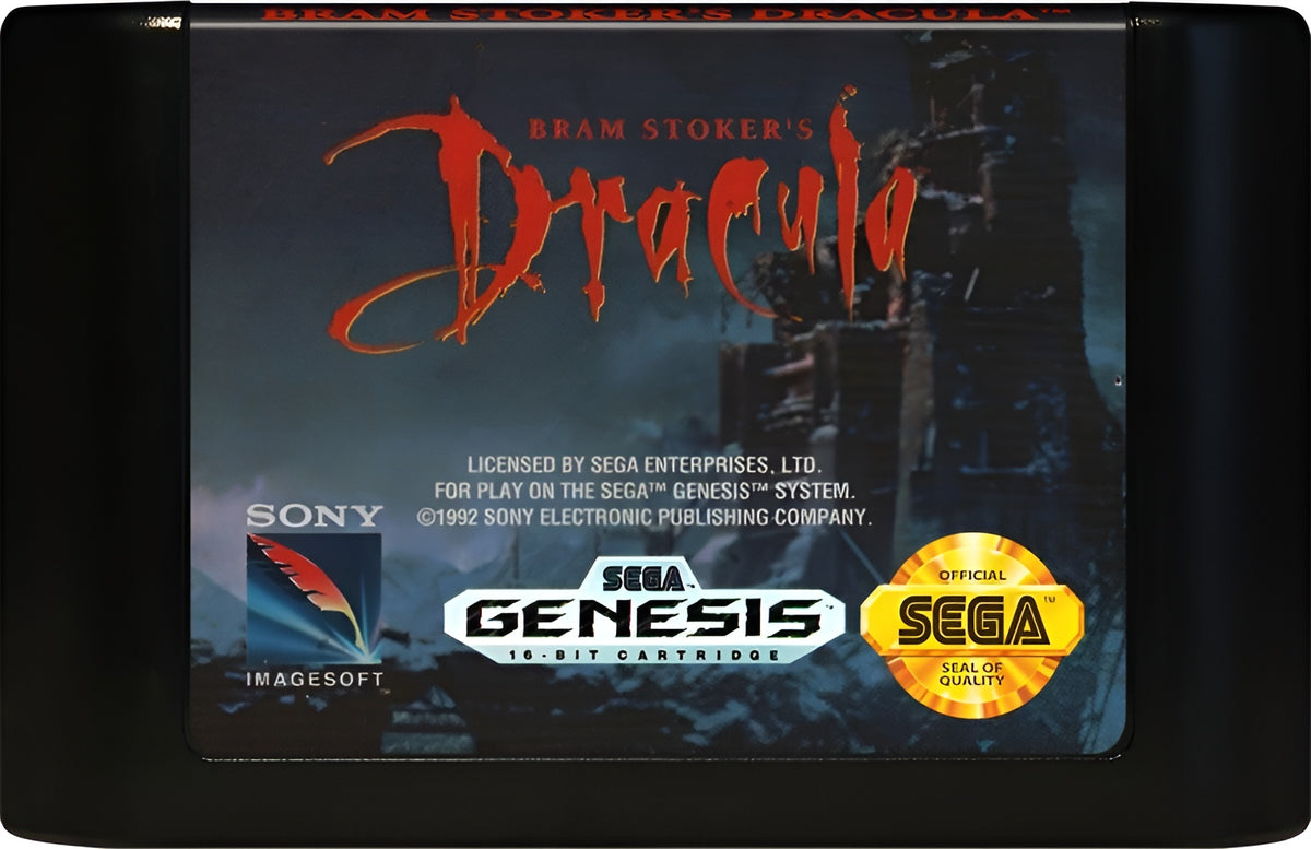 Bram Stoker's Dracula Genesis - Video Game - Used - CaveGamers - Image 3