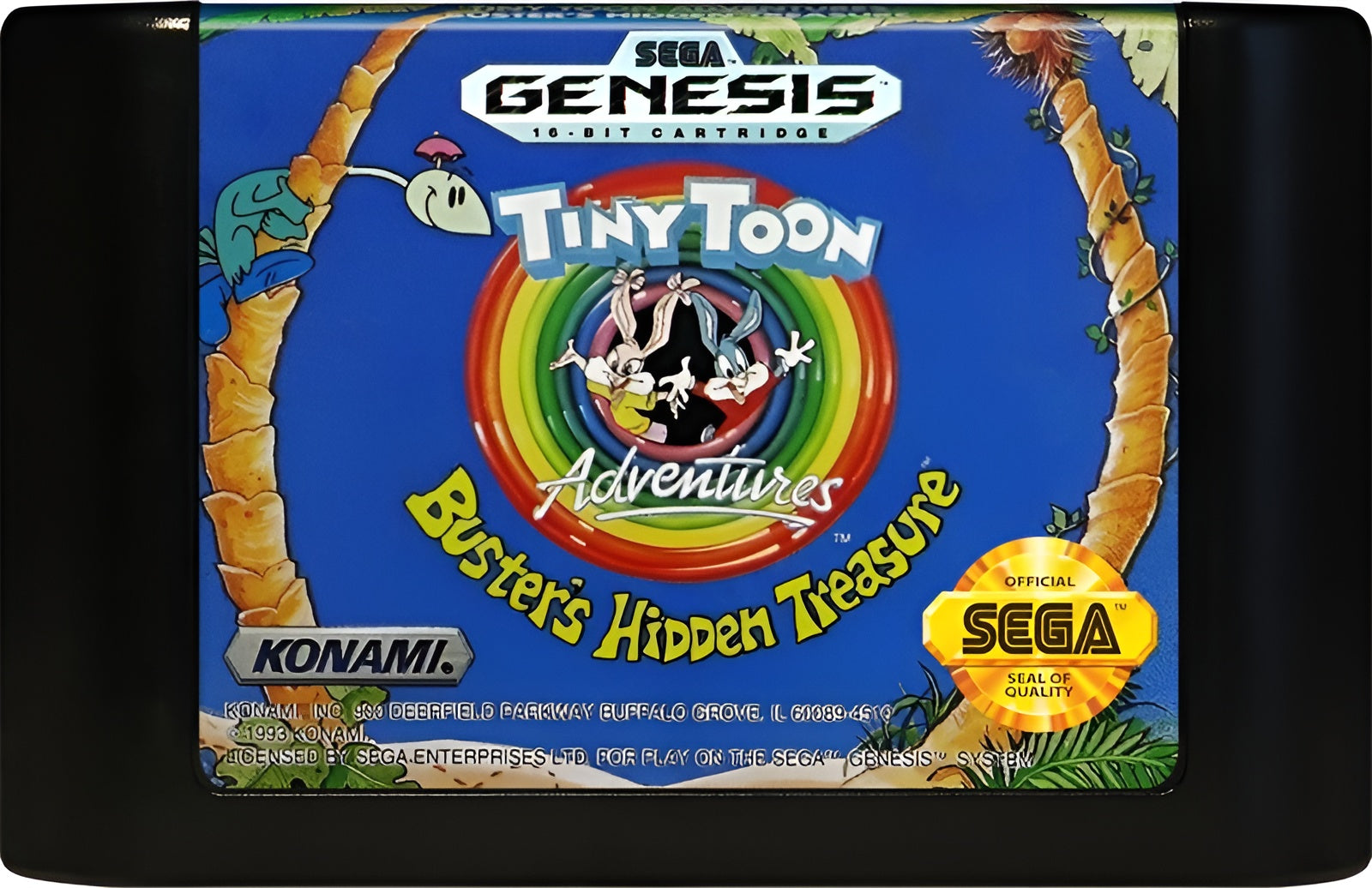 Tiny Toon Adventures Buster's Hidden Treasure Genesis - Video Game - Used - CaveGamers - Image 3