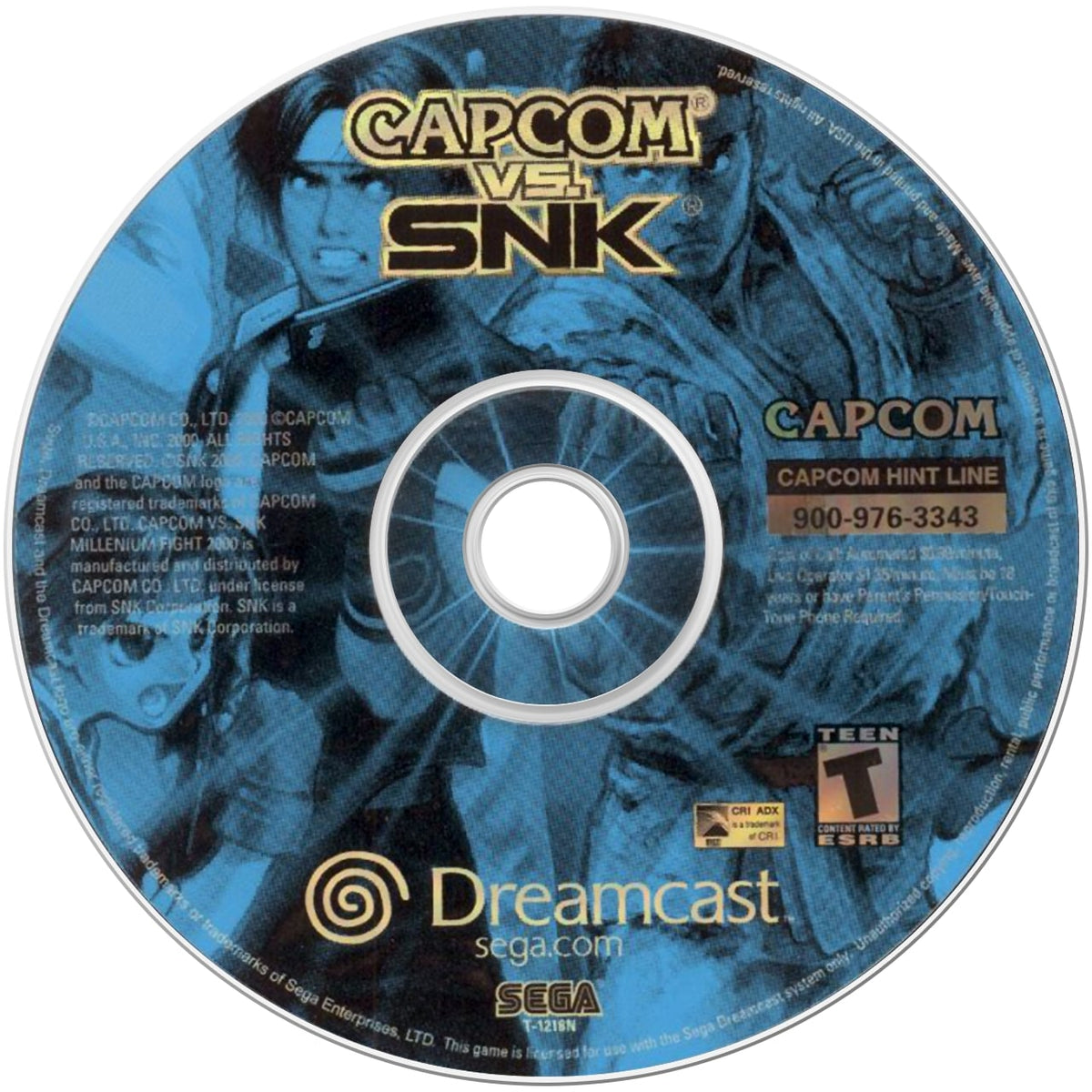 Capcom vs SNK DreamCast - Video Game - Used - CaveGamers - Image 3