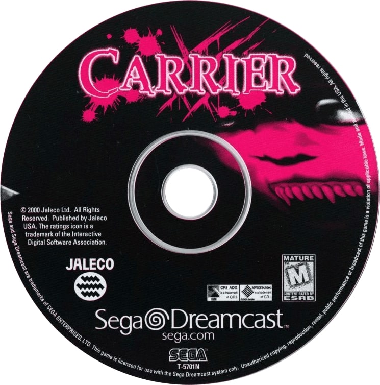 Carrier DreamCast - Video Game - Used - CaveGamers - Image 3