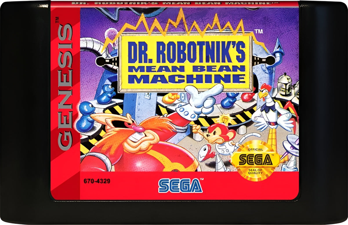 Dr Robotnik's Mean Bean Machine Genesis - Video Game - Used - CaveGamers - Image 3