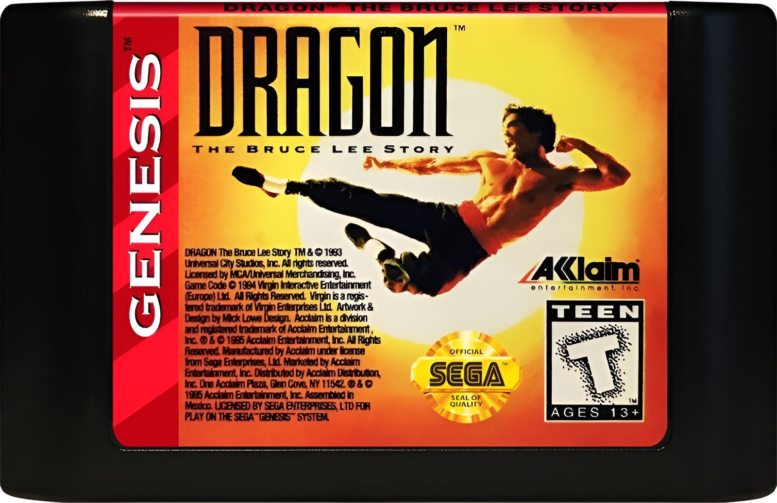 Dragon: The Bruce Lee Story Genesis - Video Game - Used - CaveGamers - Image 3