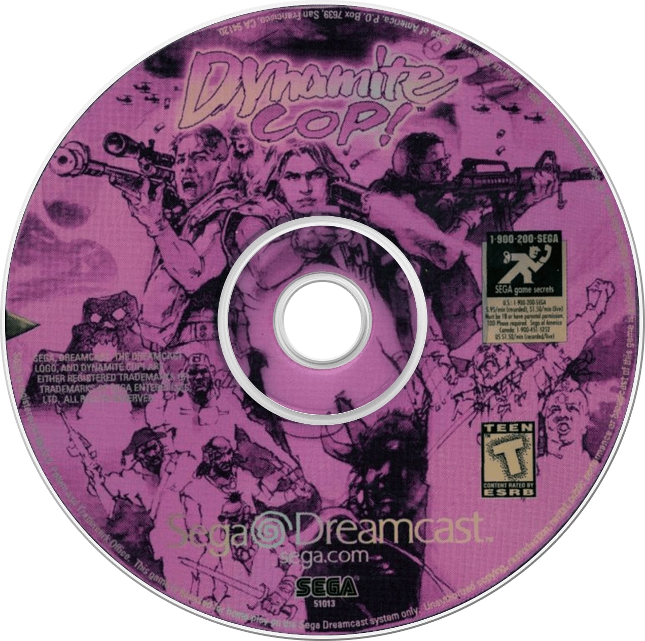 Dynamite Cop DreamCast - Video Game - Used - CaveGamers - Image 3