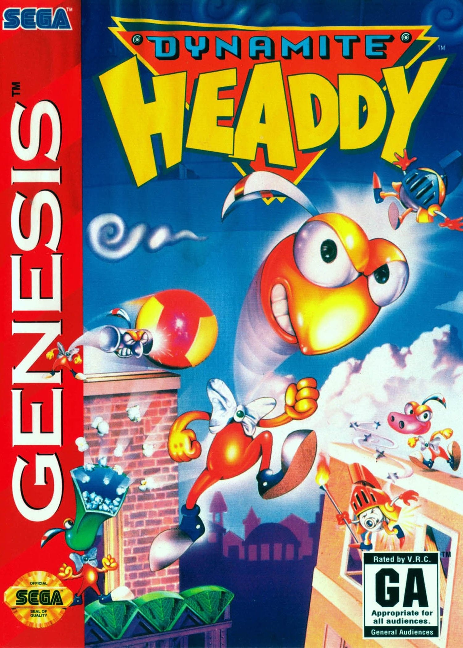 Dynamite Headdy Genesis - Video Game - Used - CaveGamers