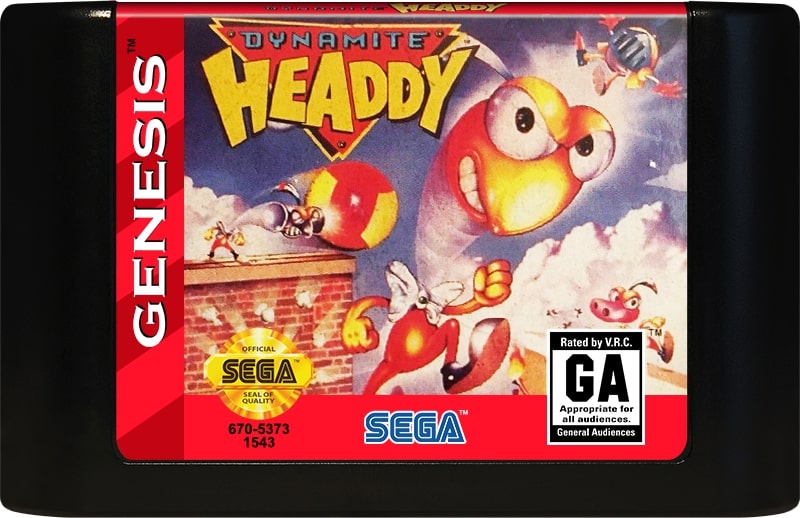 Dynamite Headdy Genesis - Video Game - Used - CaveGamers - Image 3