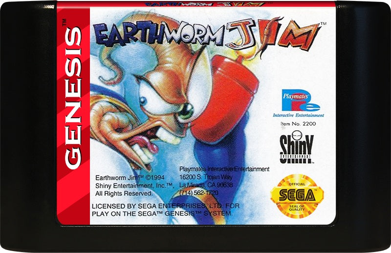 Earthworm Jim Genesis - Video Game - Used - CaveGamers - Image 3