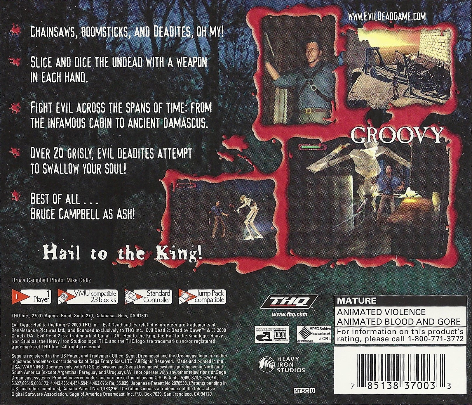 Evil Dead Hail to the King DreamCast - Video Game - Used - CaveGamers - Image 2