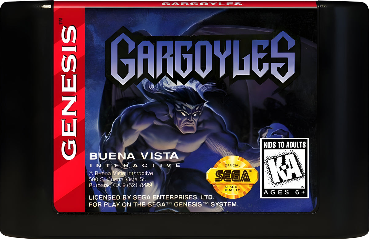 Gargoyles Genesis - Video Game - Used - CaveGamers - Image 3