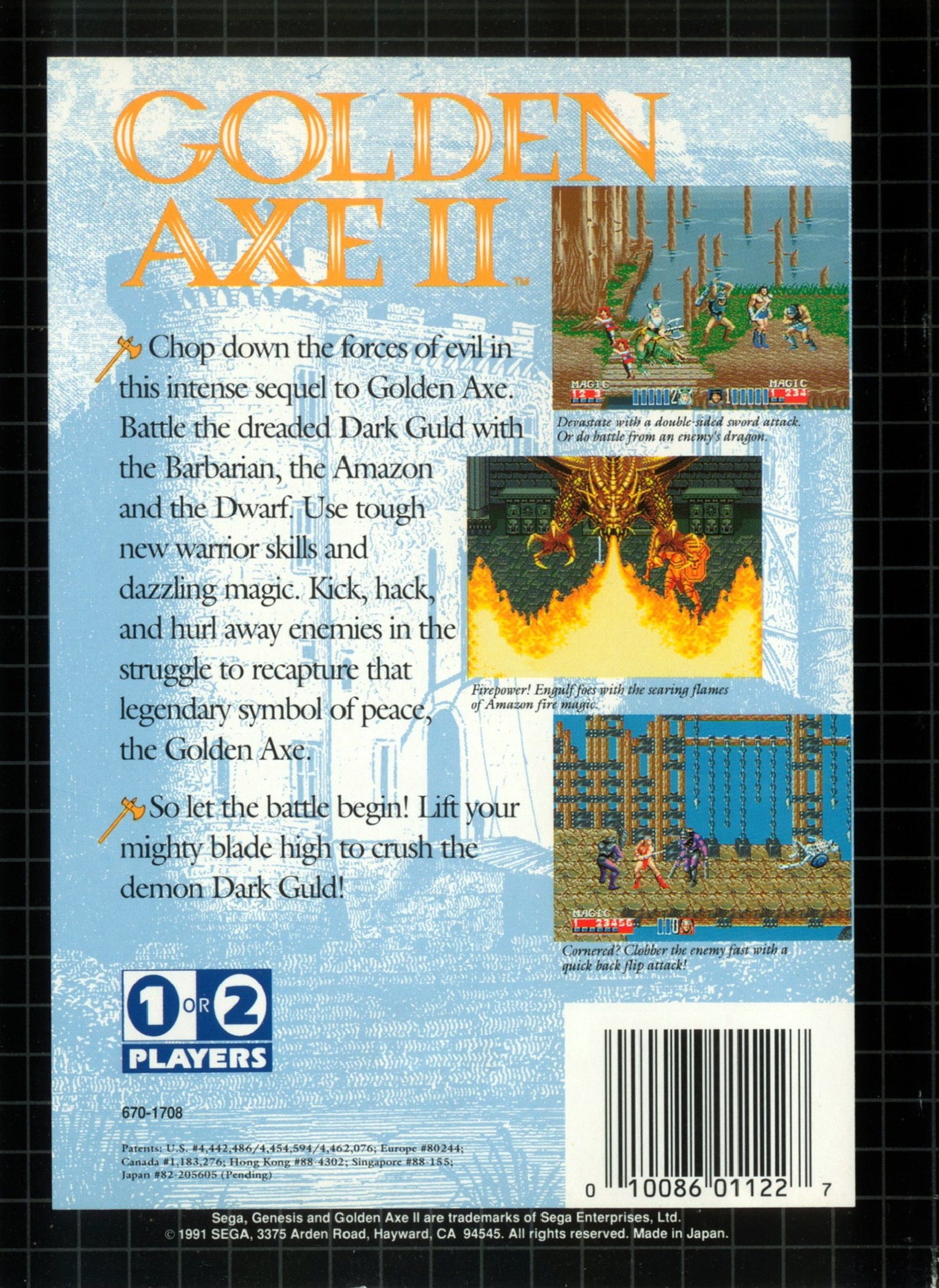 Golden Axe II Genesis - Video Game - Used - CaveGamers - Image 2