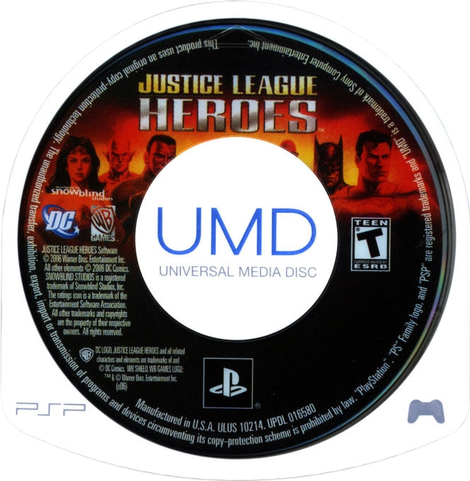 Justice League Heroes PSP - Video Game - Used - CaveGamers - Image 3