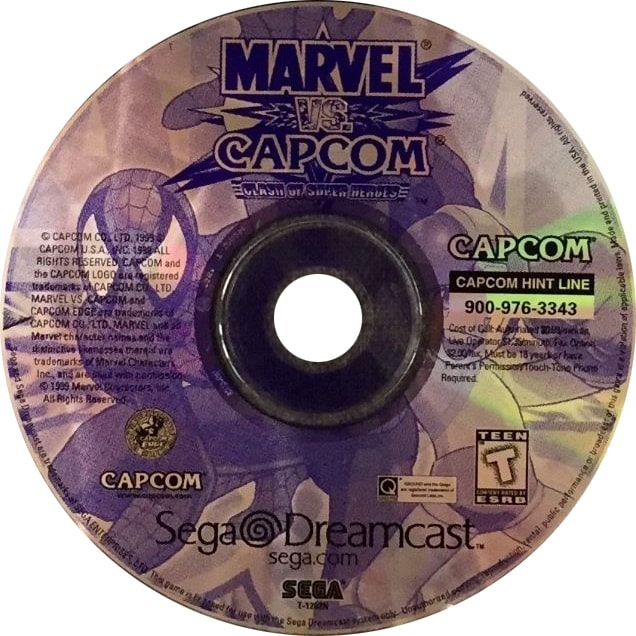 Marvel vs Capcom DreamCast - Video Game - Used - CaveGamers - Image 3