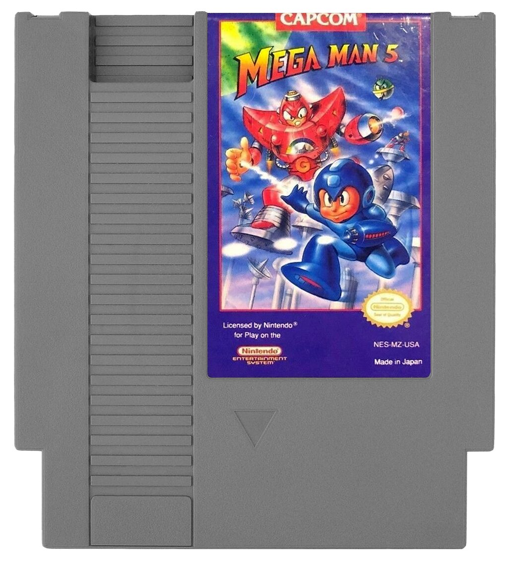 Mega Man 5 NES - Video Game - Used - CaveGamers - Image 3