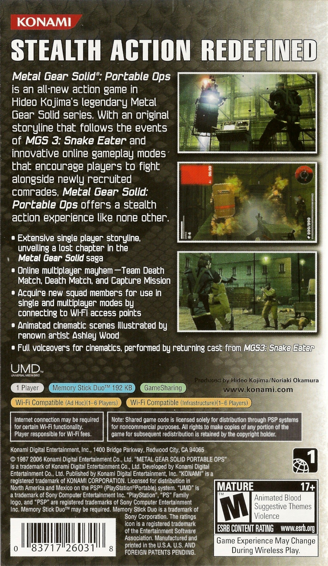 Metal Gear Solid Portable Ops PSP - Video Game - Used - CaveGamers - Image 2