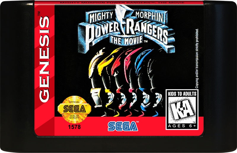 Mighty Morphin Power Rangers The Movie Genesis - Video Game - Used - CaveGamers - Image 3