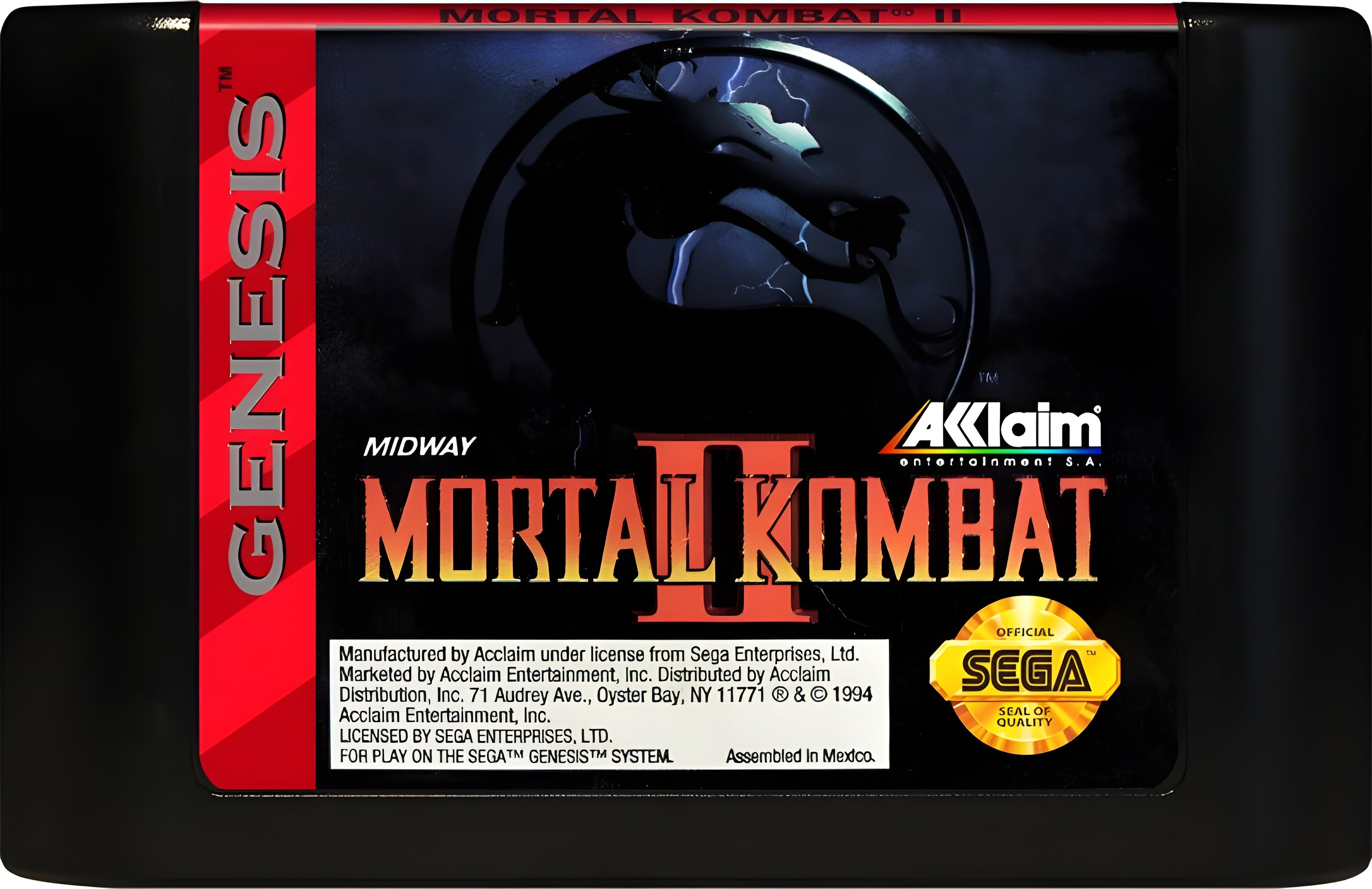 Mortal Kombat II Genesis - Video Game - Used - CaveGamers - Image 3