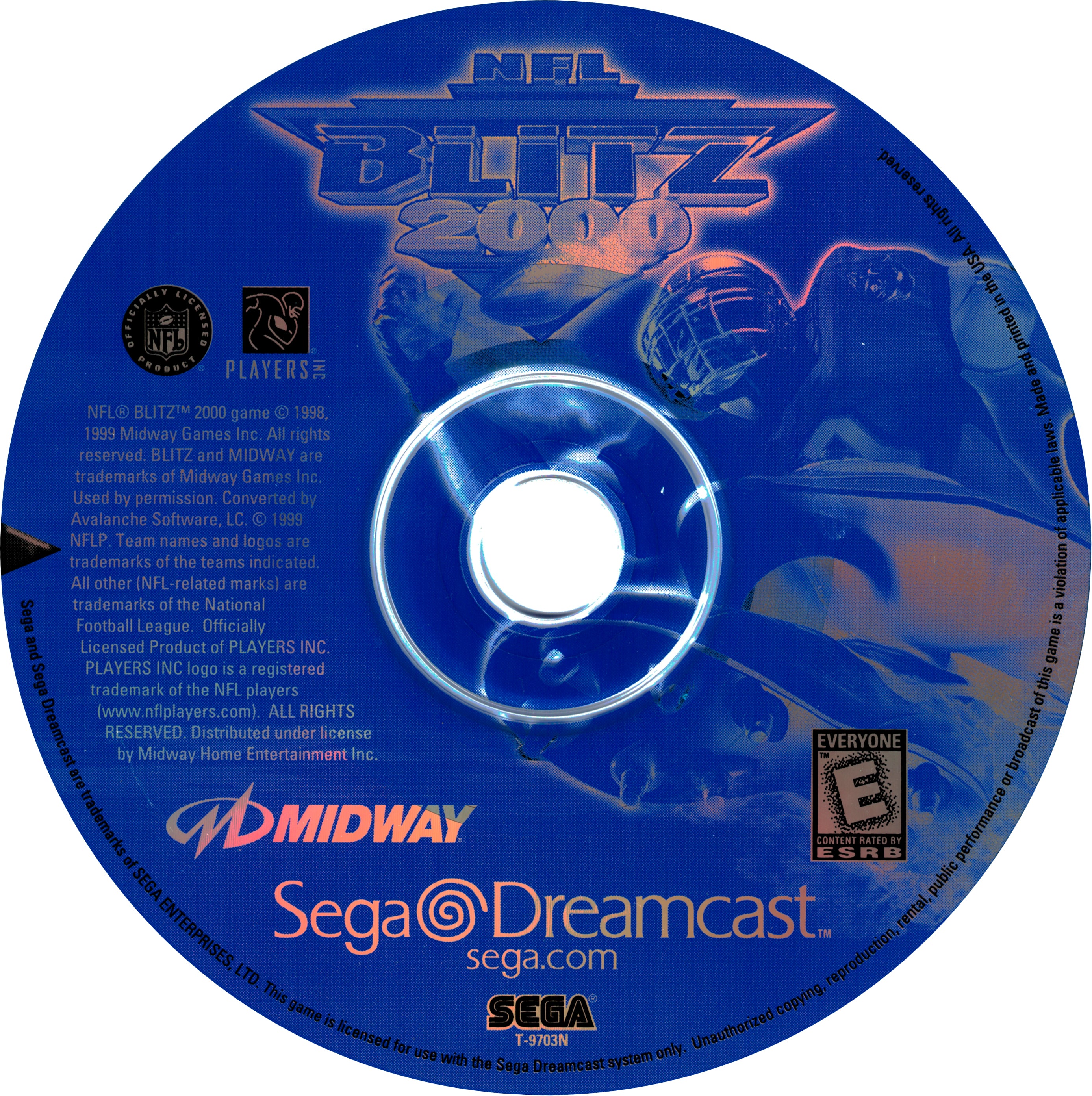 NFL Blitz 2000 DreamCast - Video Game - Used - CaveGamers - Image 3