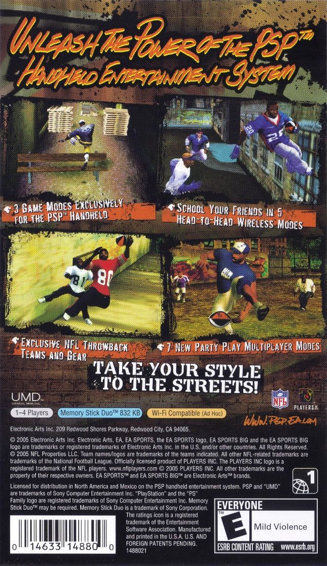 NFL Street 2 Unleashed PSP - Video Game - Used - CaveGamers - Image 2