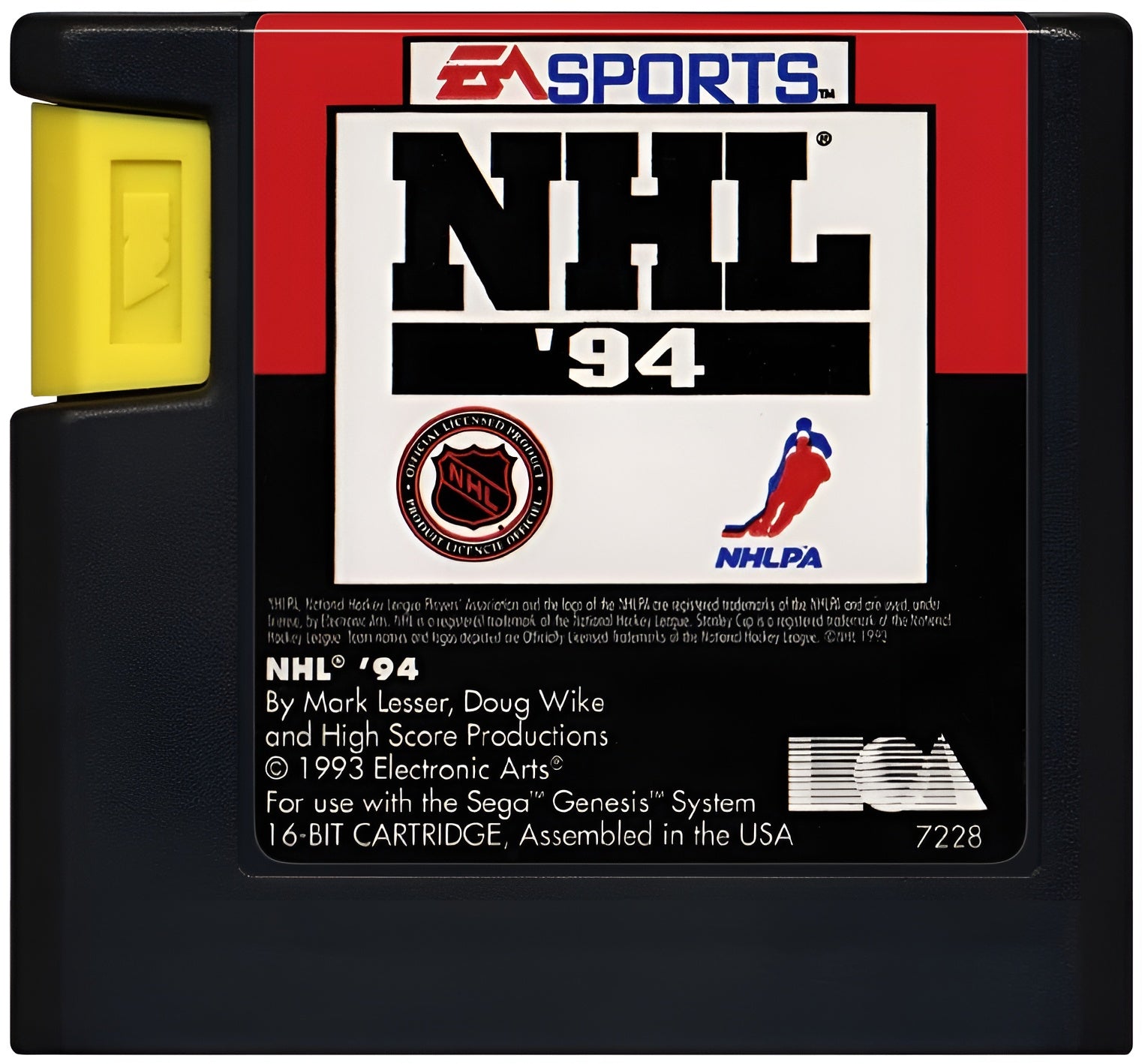 NHL 94 Genesis - Video Game - Used - CaveGamers - Image 3