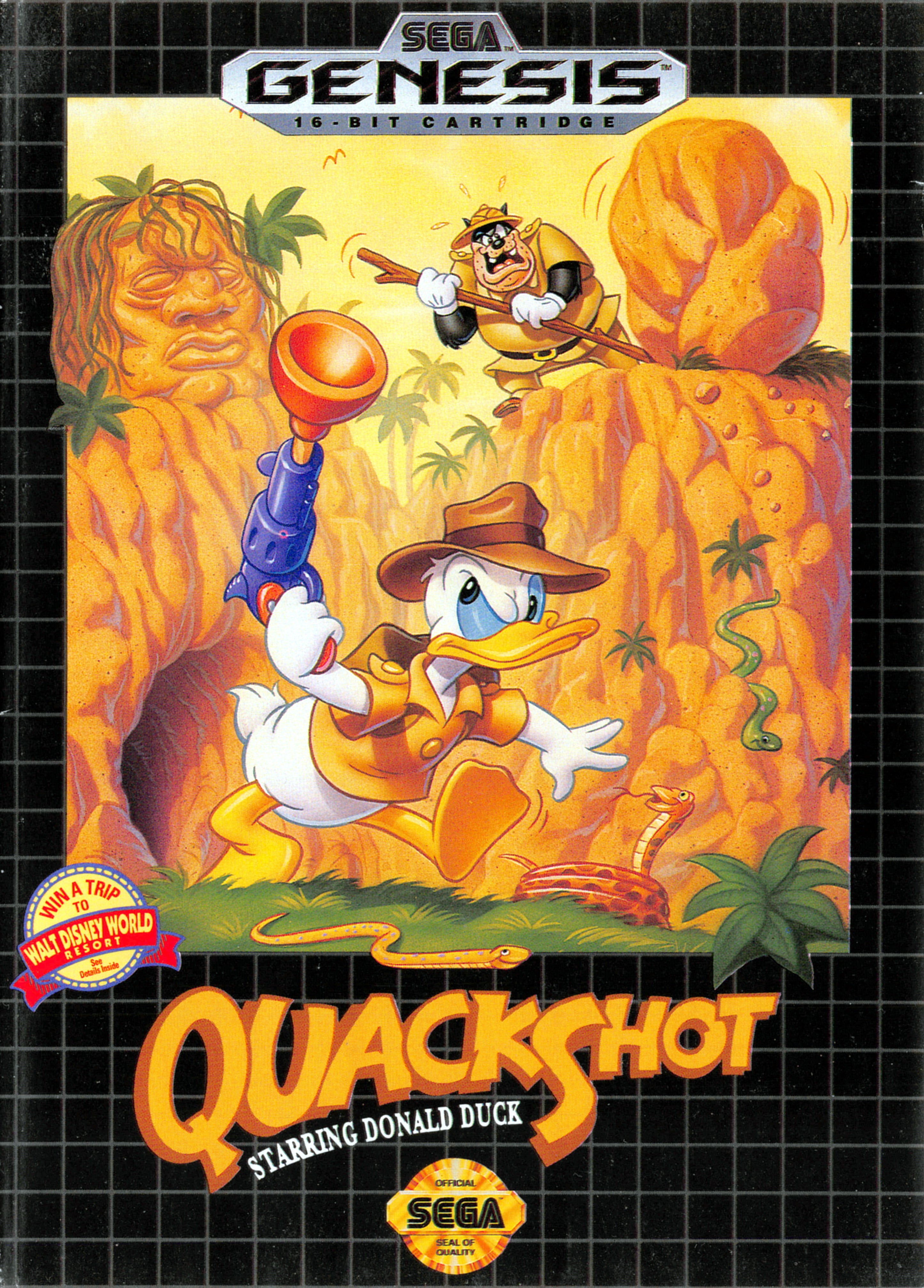 QuackShot Starring Donald Duck Genesis - Video Game - Used - CaveGamers