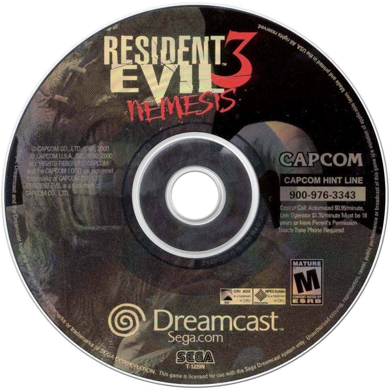 Resident Evil 3 Nemesis DreamCast - Video Game - Used - CaveGamers - Image 3