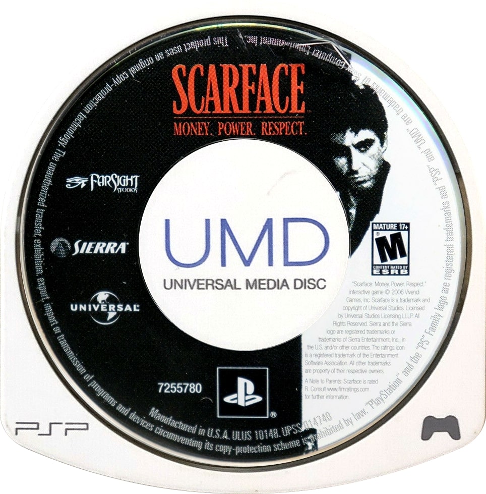 Scarface Money. Power. Respect PSP - Video Game - Used - CaveGamers - Image 3