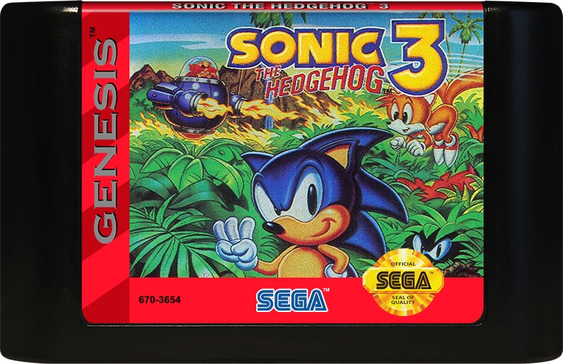 Sonic the Hedgehog 3 Genesis - Video Game - Used - CaveGamers - Image 3
