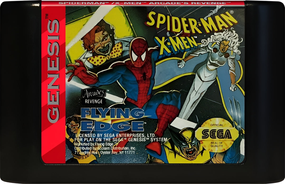 Spiderman X-Men Arcade's Revenge Genesis - Video Game - Used - CaveGamers - Image 3