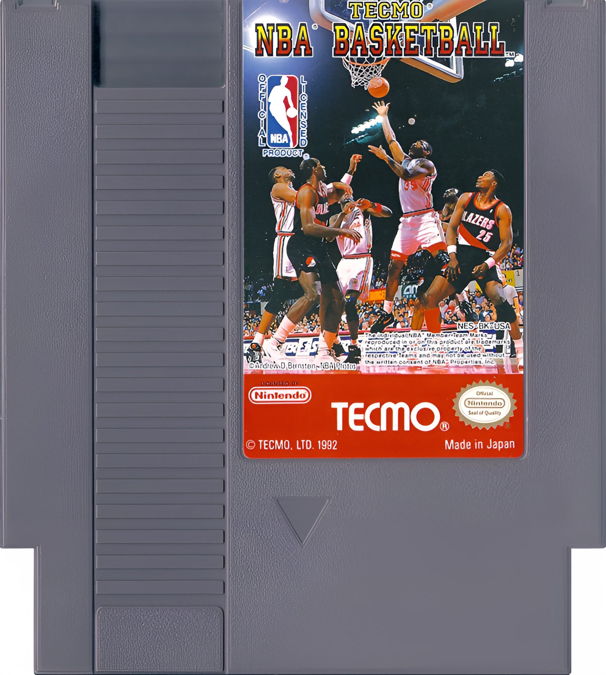Tecmo NBA Basketball NES - Video Game - Used - CaveGamers - Image 3