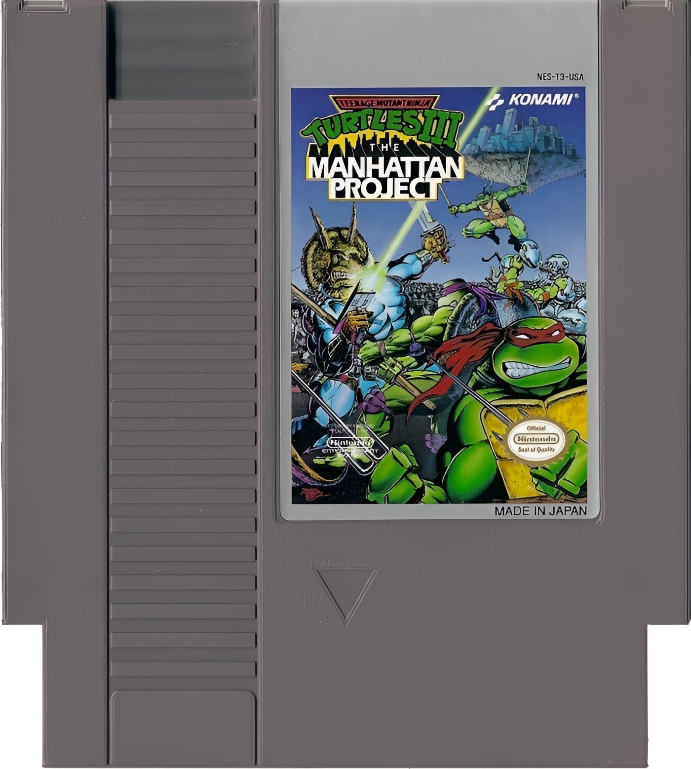 Teenage Mutant Ninja Turtles III The Manhattan Project NES - Video Game - Used - CaveGamers - Image 3