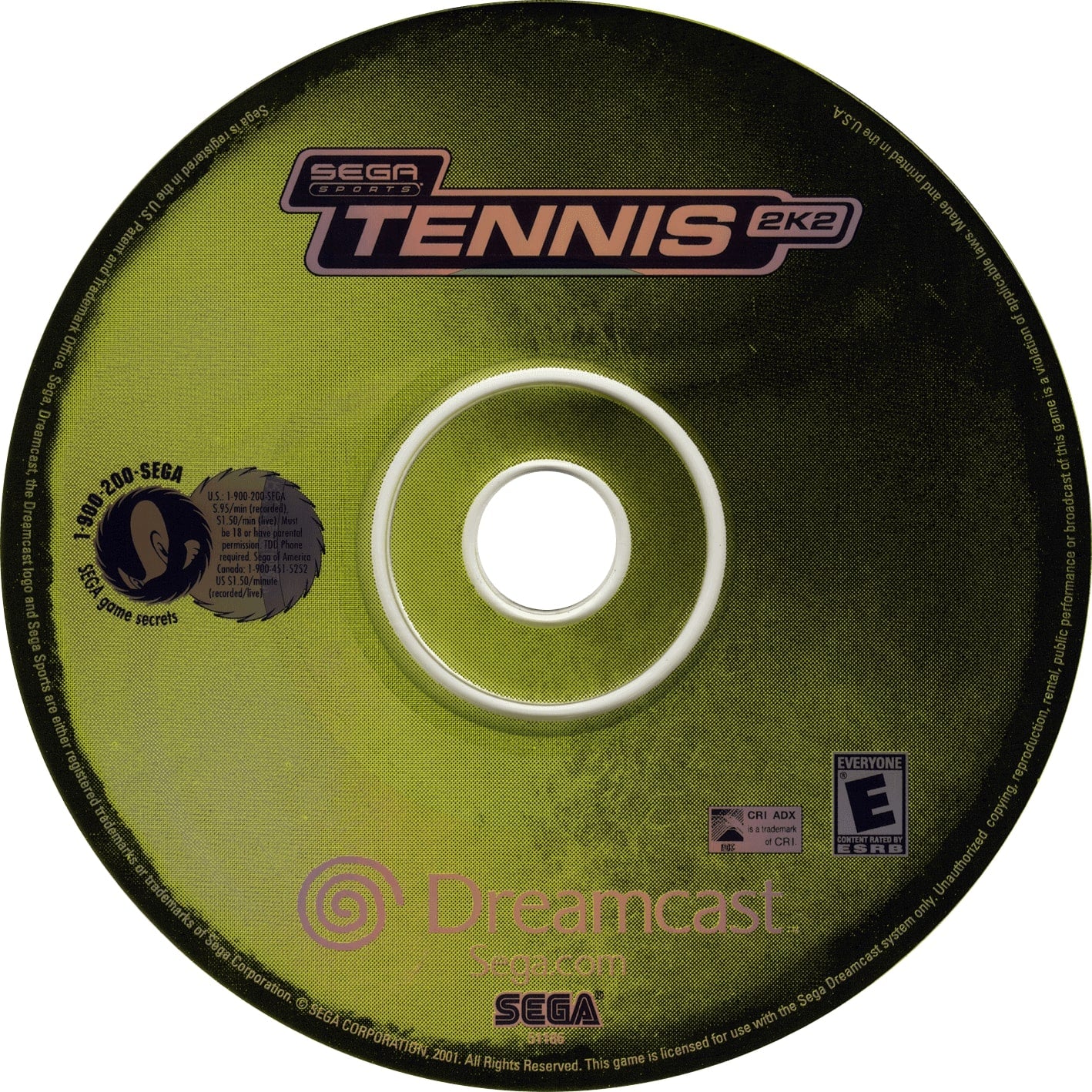 Tennis 2K2 DreamCast - Video Game - Used - CaveGamers - Image 3