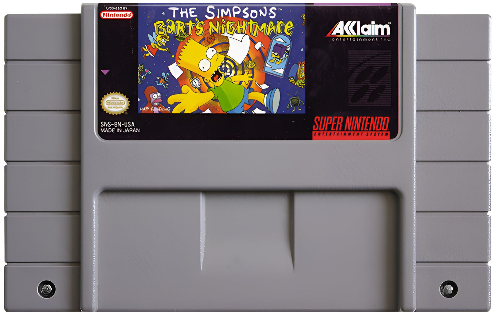 The Simpsons Bart's Nightmare SNES - Video Game - Used - CaveGamers - Image 3