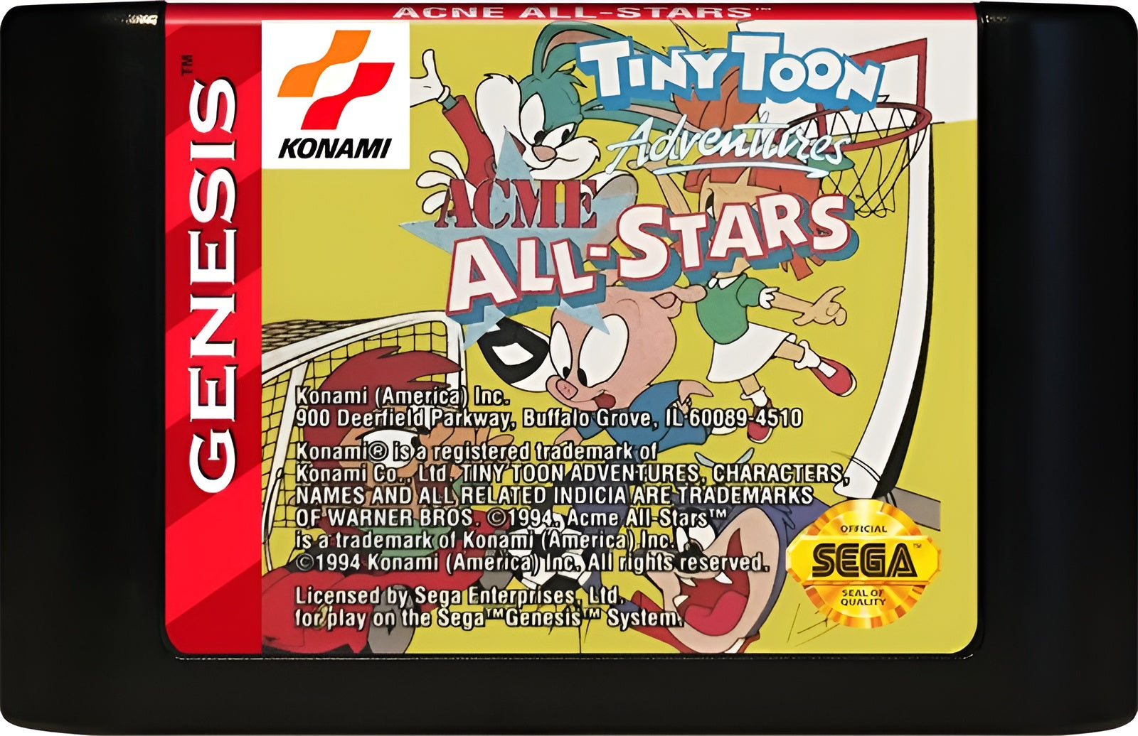Tiny Toon Adventures ACME All-Stars Genesis - Video Game - Used - CaveGamers - Image 3