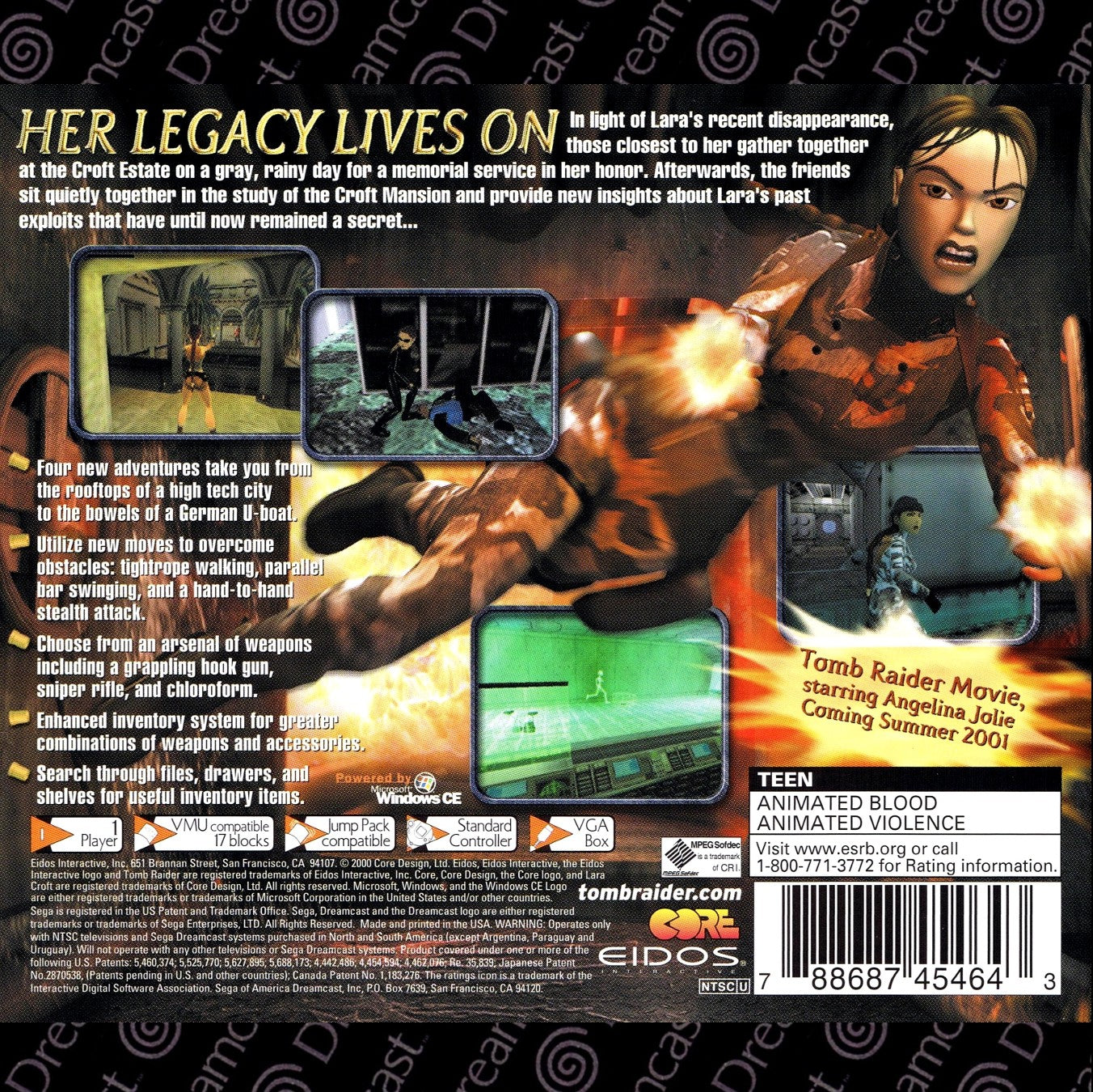 Tomb Raider Chronicles DreamCast - Video Game - Used - CaveGamers - Image 2