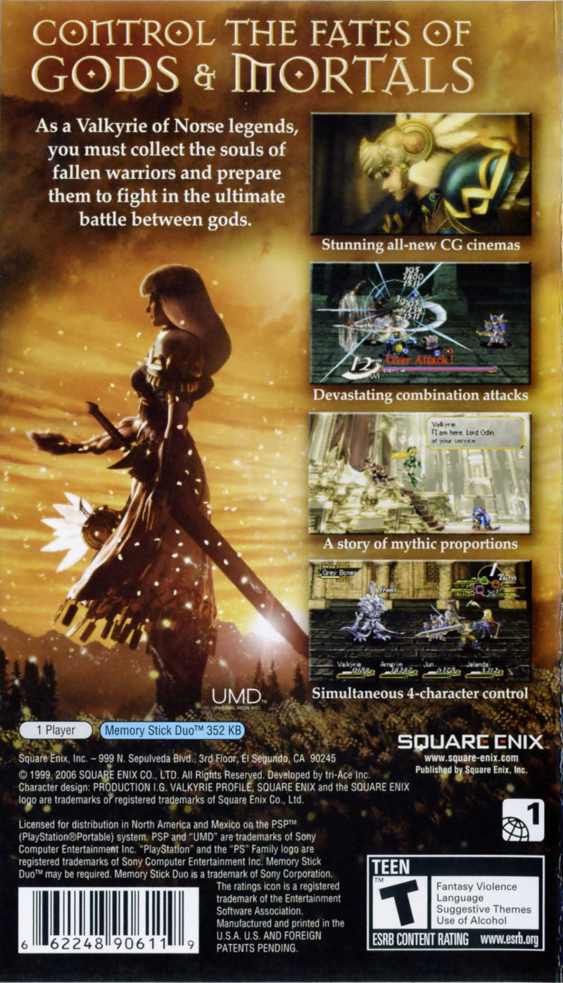 Valkyrie Profile Lenneth PSP - Video Game - Used - CaveGamers - Image 2