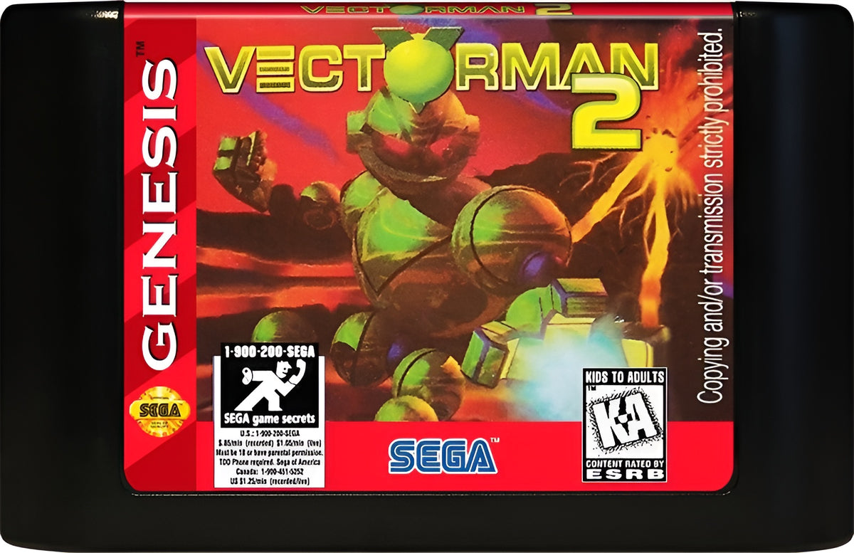 Vectorman 2 Genesis - Video Game - Used - CaveGamers - Image 3