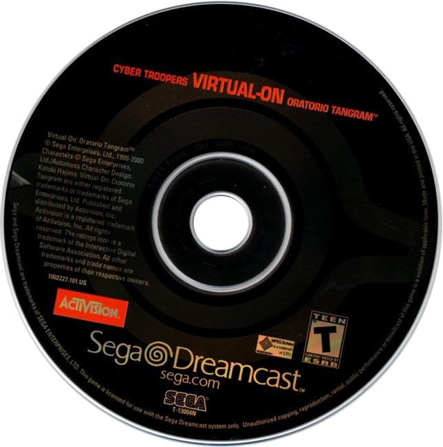Virtual-On Oratorio Tangram DreamCast - Video Game - Used - CaveGamers - Image 3
