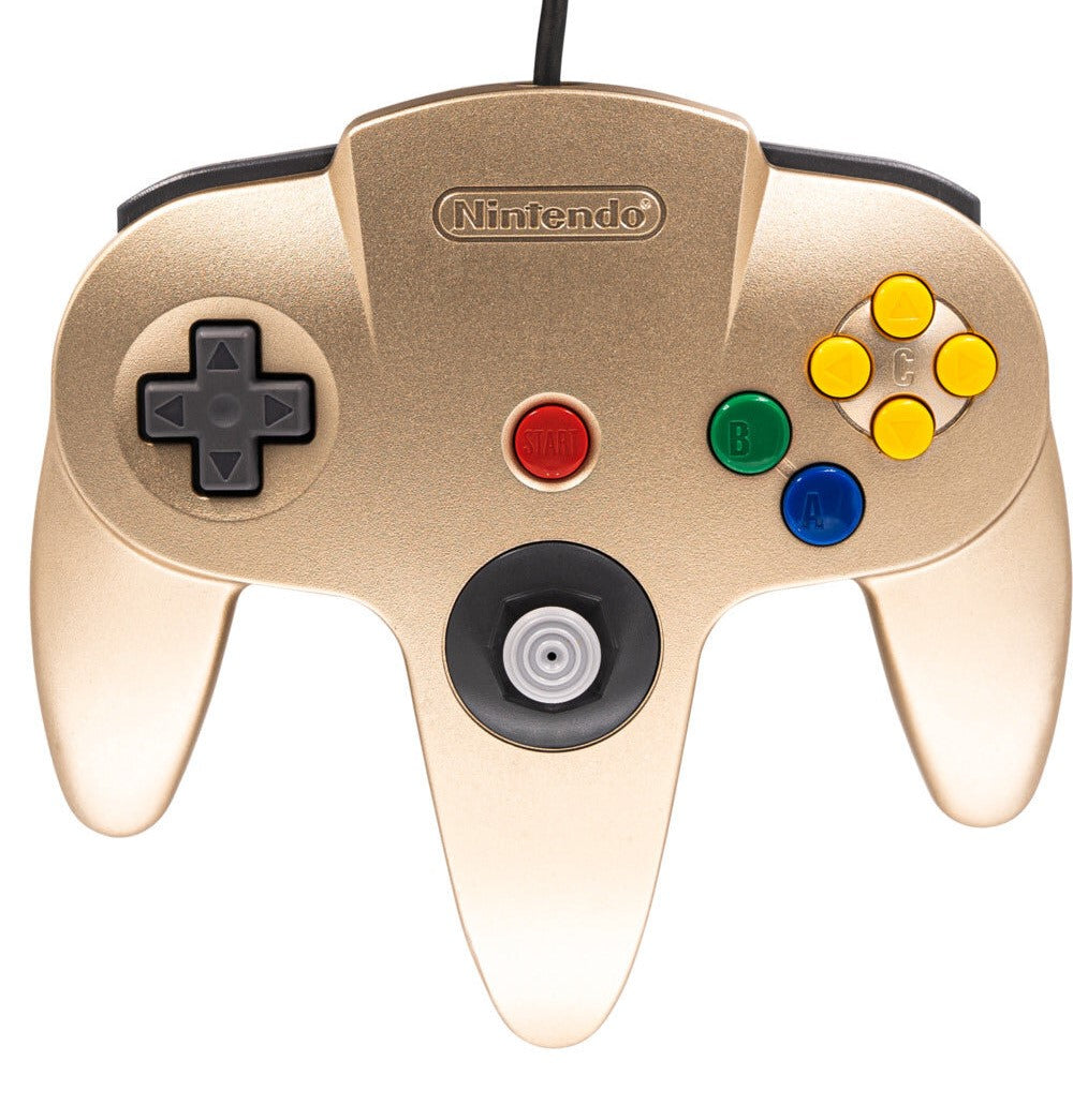 Nintendo 64 Console - Gold N64 - Video Game System - Used - CaveGamers - Image 3