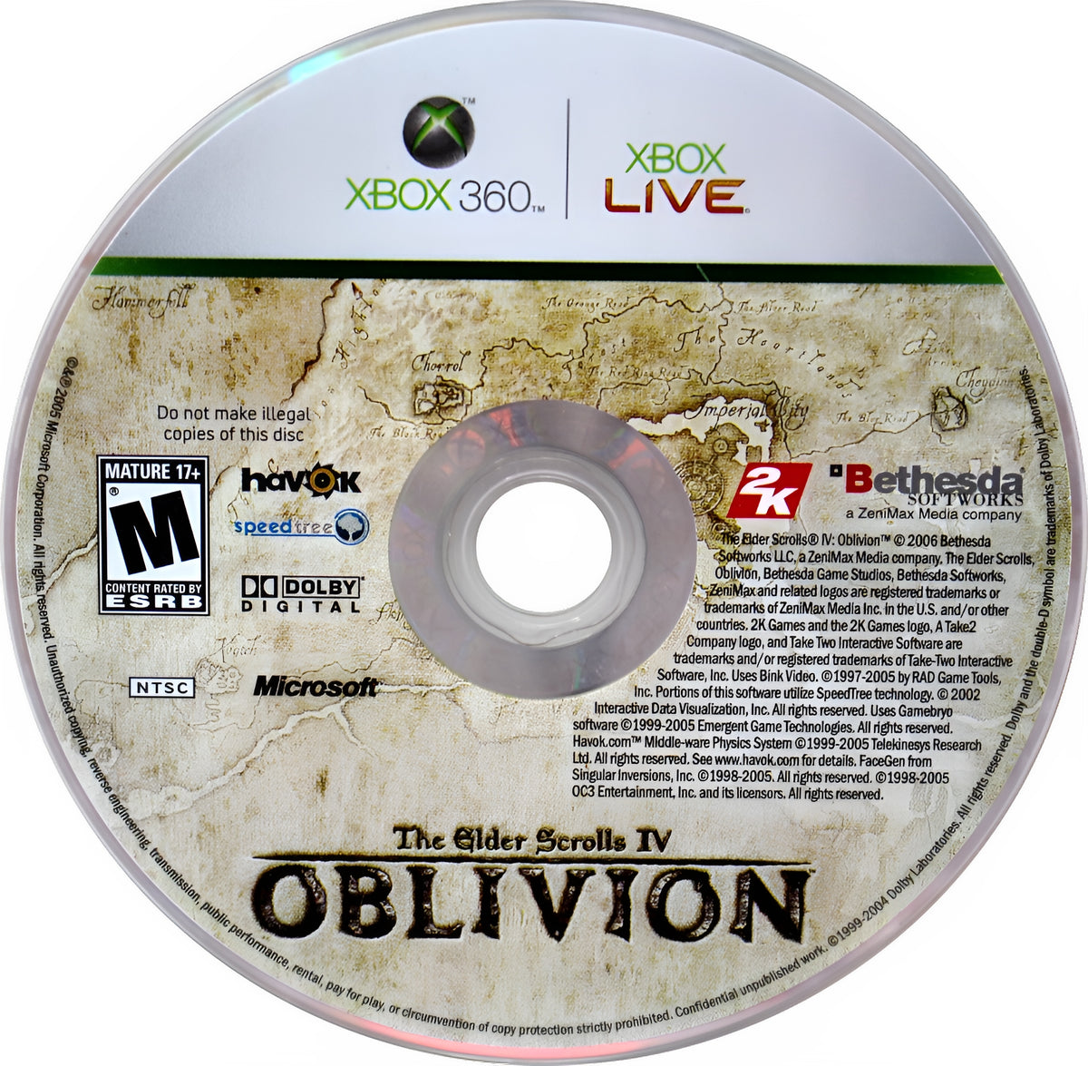 Elder Scrolls IV Oblivion Xbox 360 - Video Game - Used - CaveGamers - Image 3