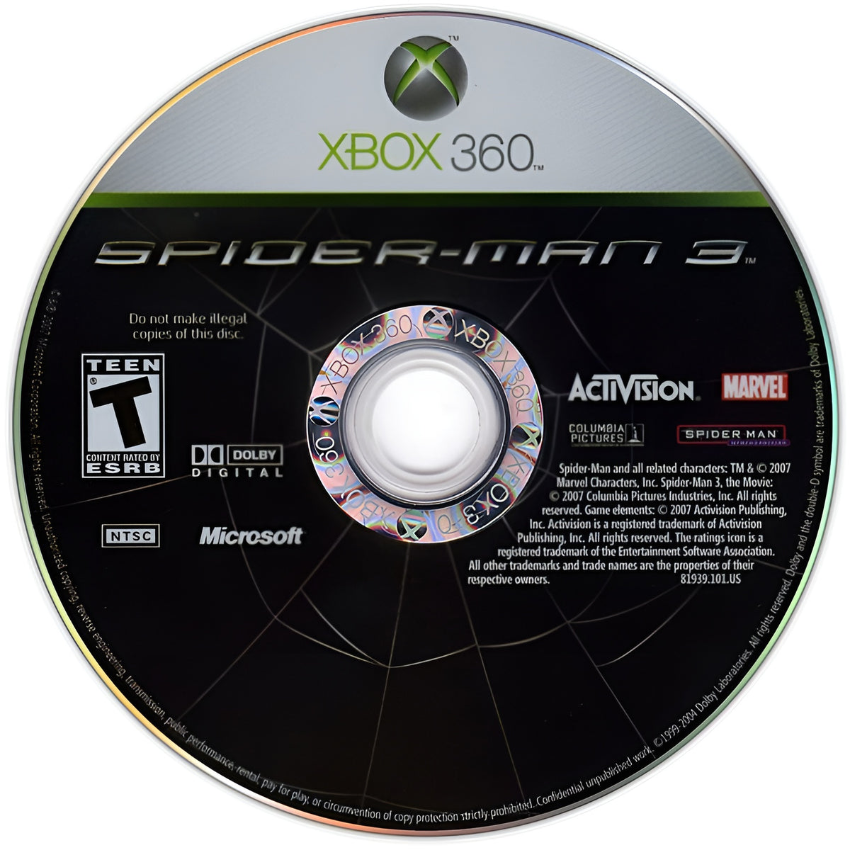 Spider-Man 3 Xbox 360 - Video Game - Used - CaveGamers - Image 3