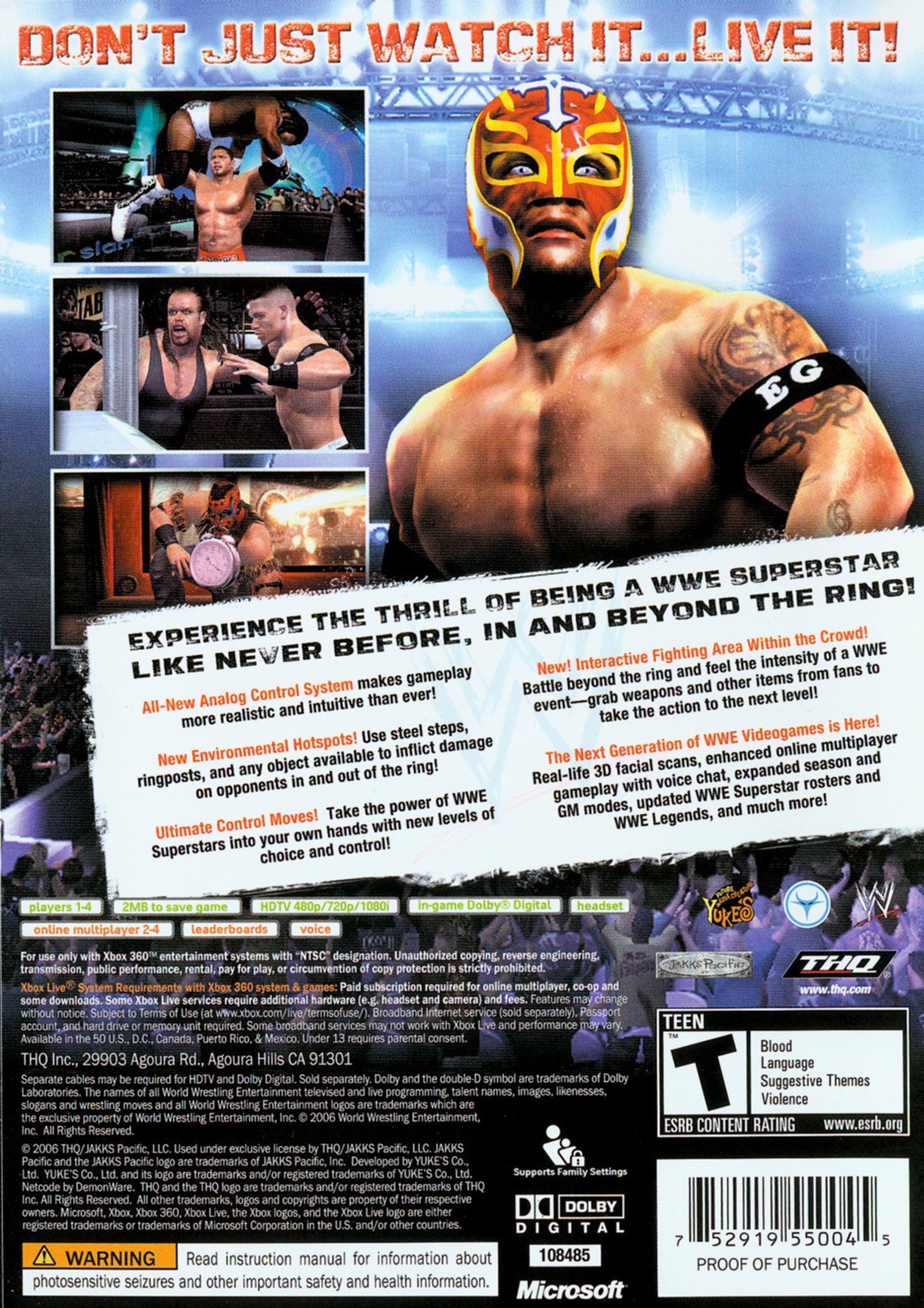 WWE Smackdown vs. Raw 2007 Xbox 360 - Video Game - Used - CaveGamers - Image 2