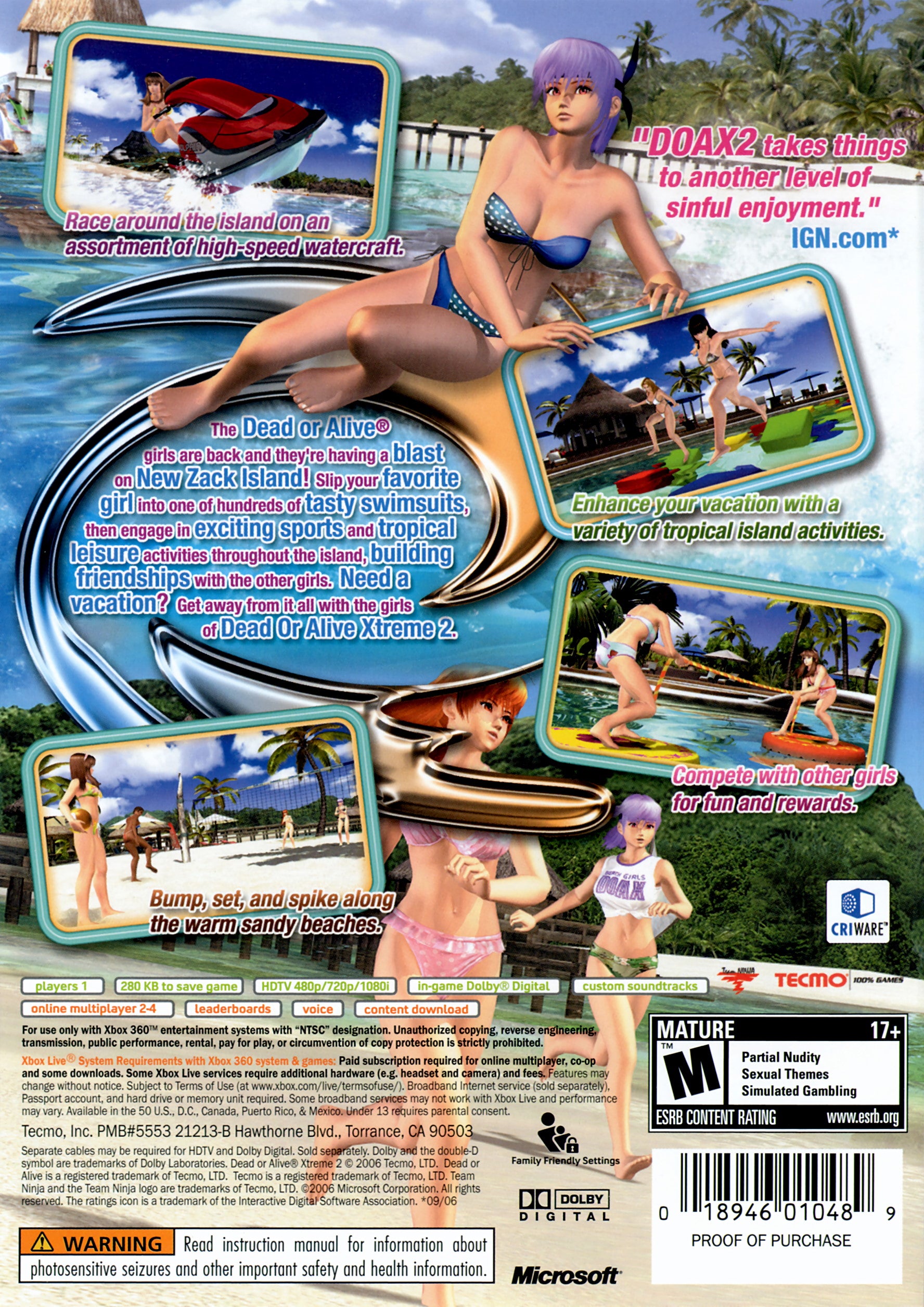 Dead or Alive Xtreme 2 Xbox 360 - Video Game - Used - CaveGamers - Image 2