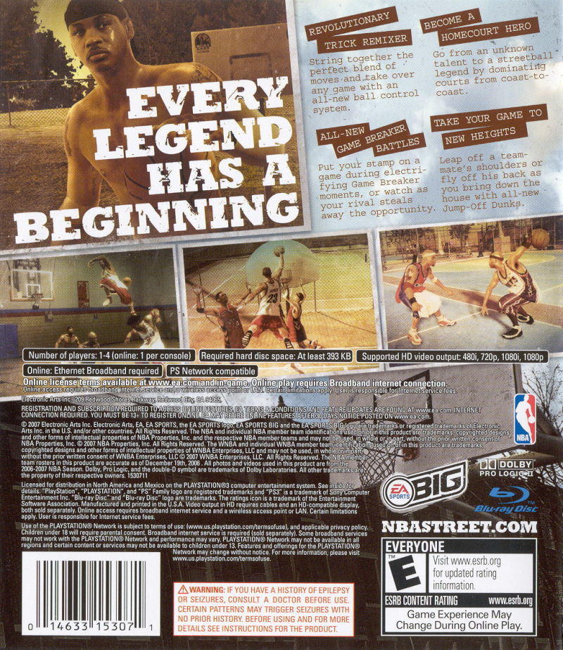 NBA Street Homecourt PS3 - Video Game - Used - CaveGamers - Image 2