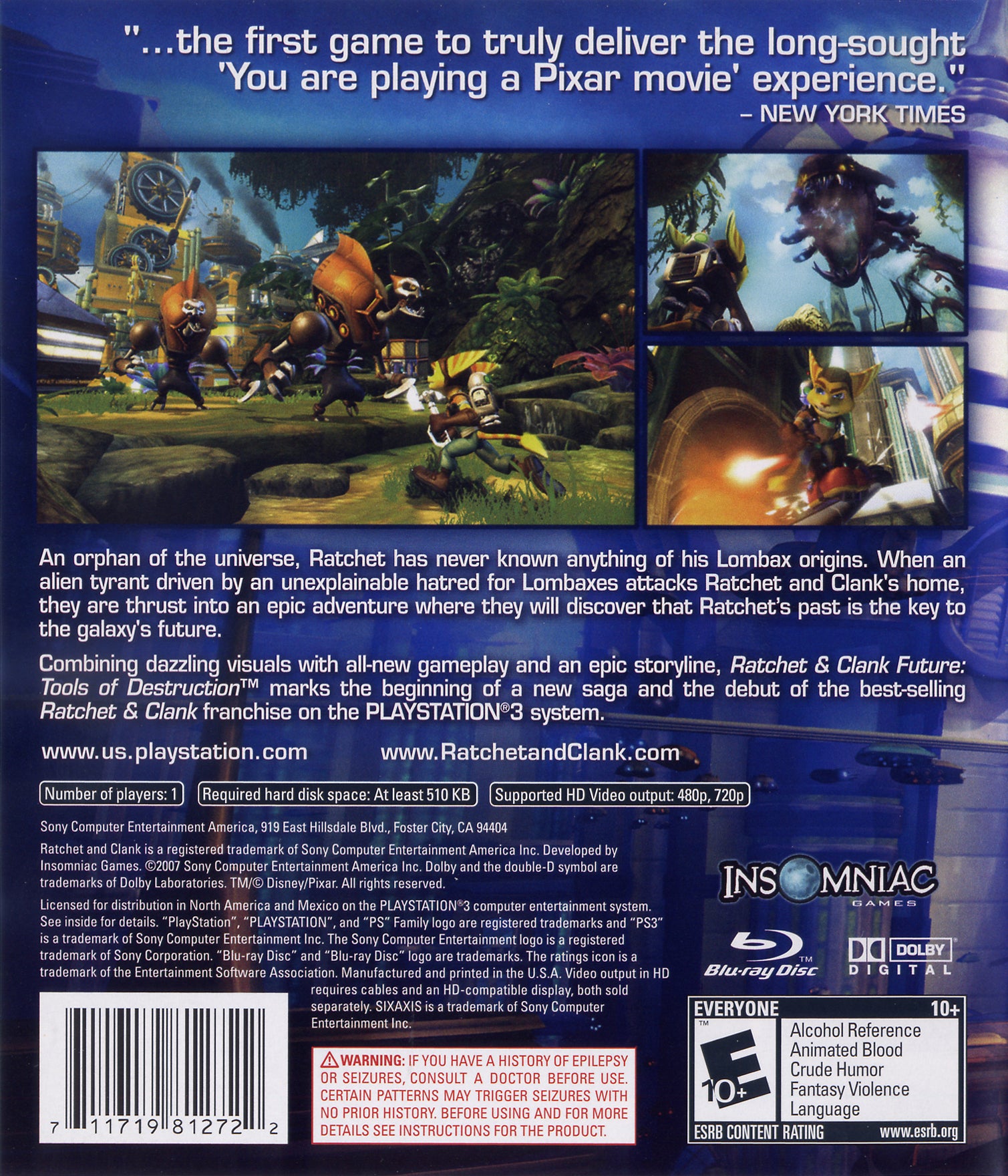 Ratchet & Clank Future: Tools of Destruction PS3 - Video Game - Used - CaveGamers - Image 2