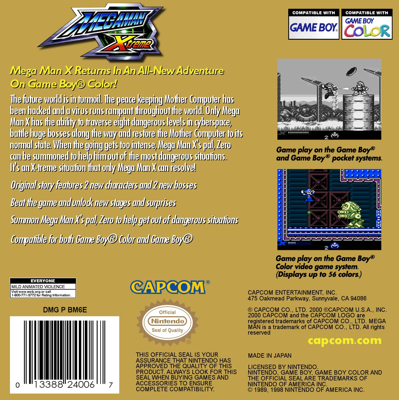 Mega Man Xtreme Game Boy Color - Video Game - Used - CaveGamers - Image 2