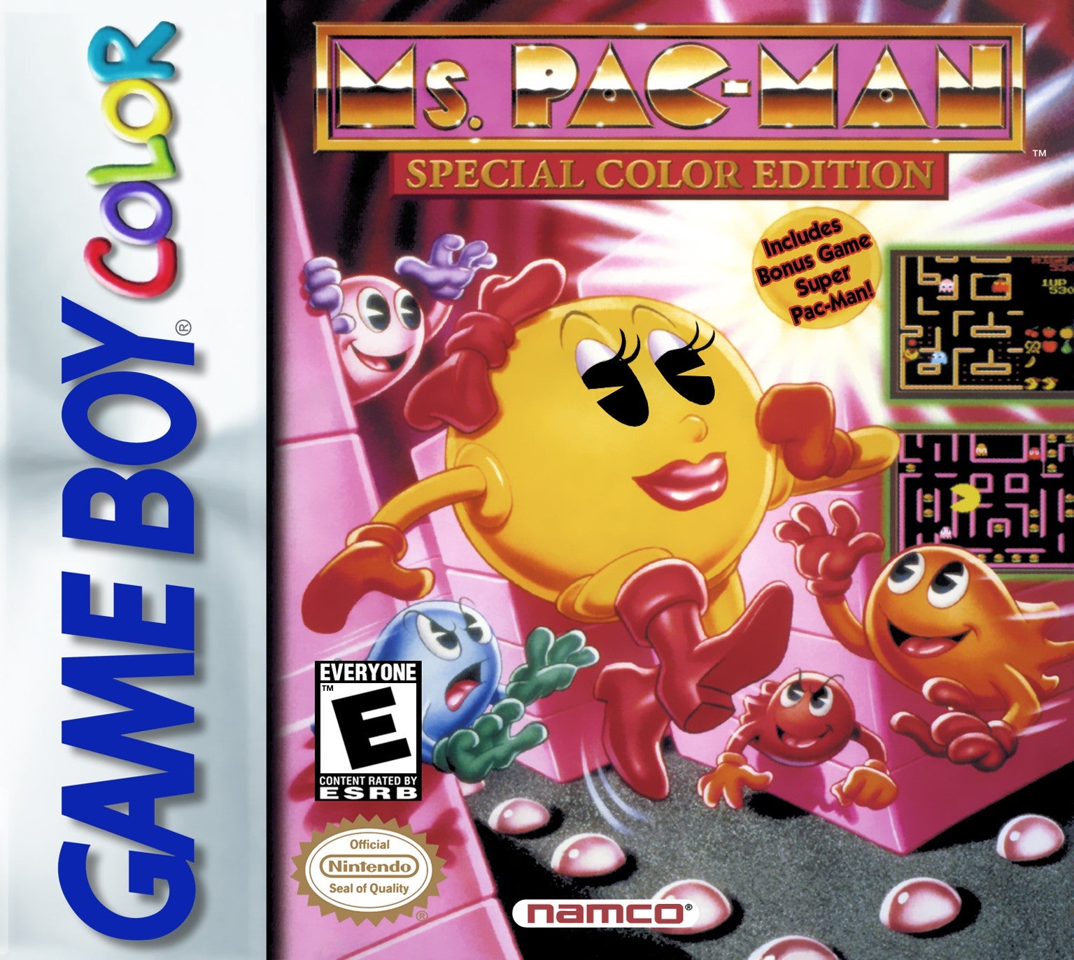 Ms. Pac-Man: Special Color Edition Game Boy Color - Video Game - Used - CaveGamers