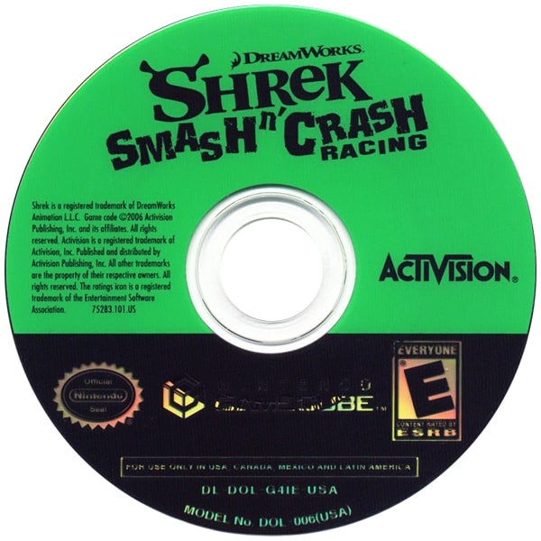Shrek Smash and Crash Racing GameCube - Video Game - Used - CaveGamers - Image 3